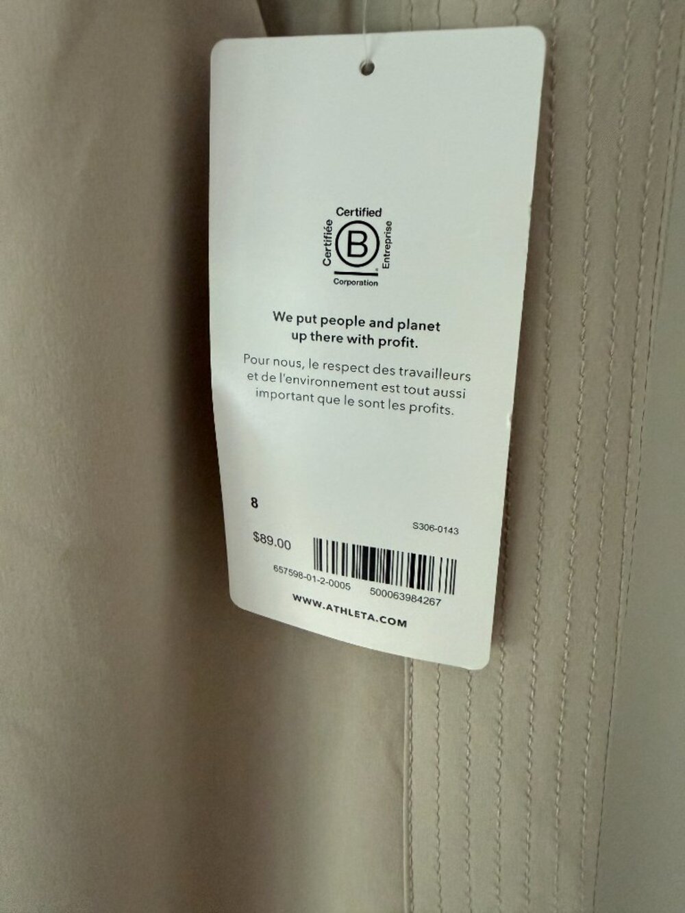 NWT Athleta Avenue Wide Leg Crop Pants Size 8 - Picture 6 of 7